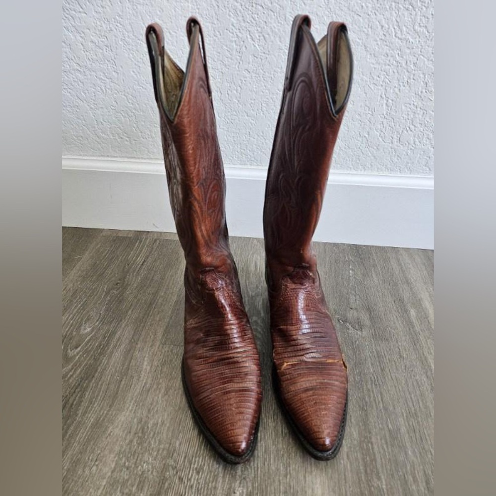 Dan Post Vintage Lizard Cowboy Boots